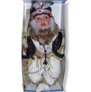 Royal Cathay Limited Edition Native American Porcelain Doll - 20"
